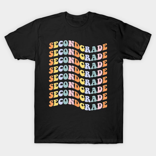 Retro Second Grade Funny Back To School T-Shirt by Chiko&Molly